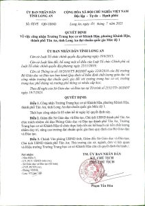 QĐ TRƯỜNG CHUẨN QUỐC GIA
